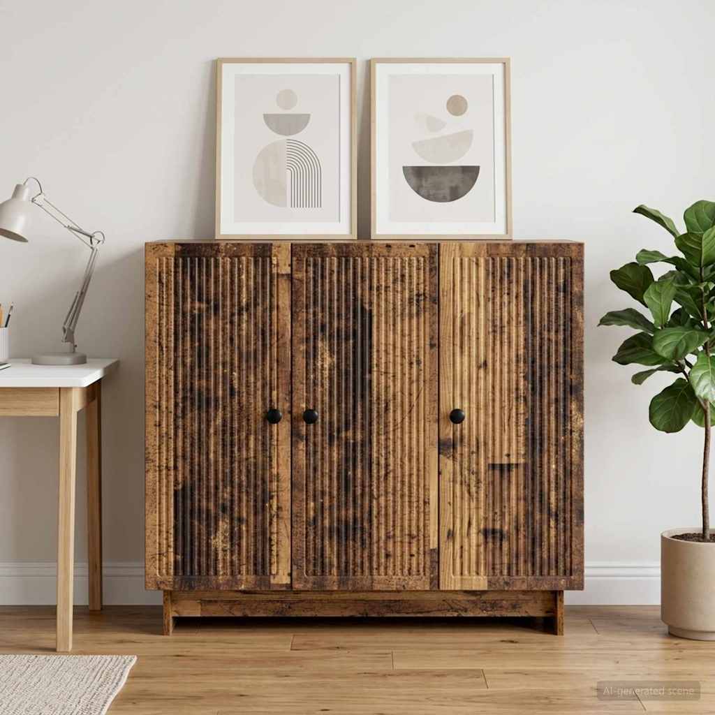 Skapis No apstrādātas koksnes 89 x 34,5 x 80 cm Apstrādāta koksne