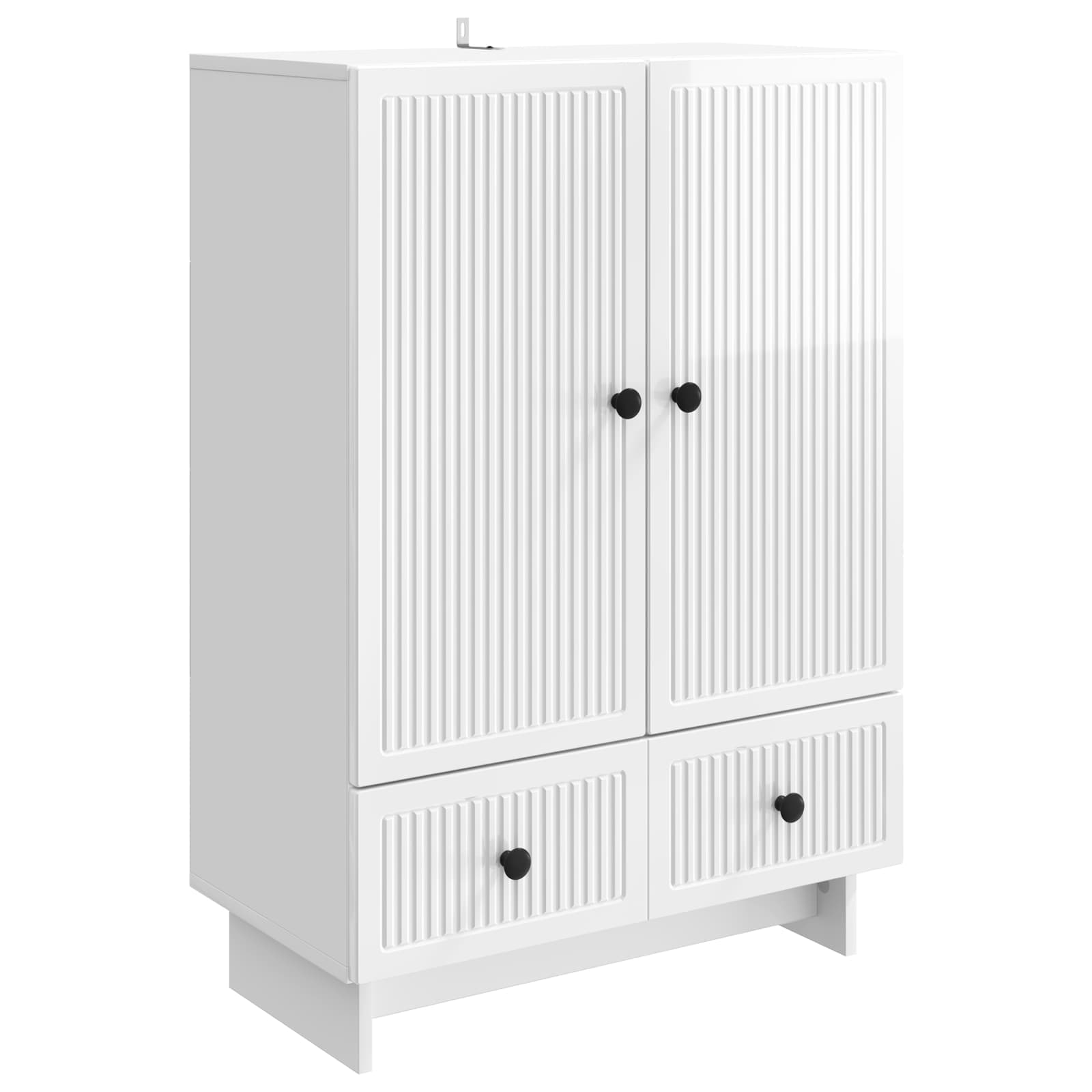 Kabalas Aukšto Blizgesio Baltas 66 x 34,5 x 95 cm