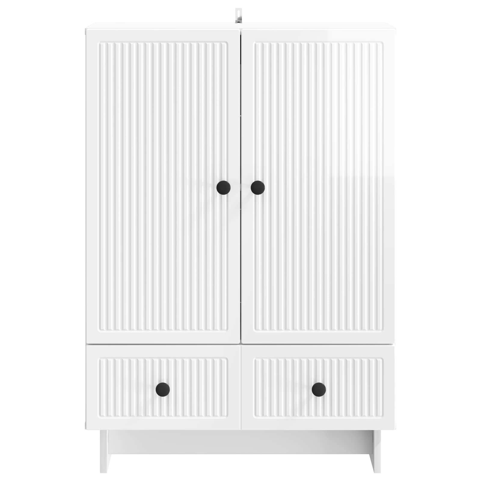 Kabalas Aukšto Blizgesio Baltas 66 x 34,5 x 95 cm