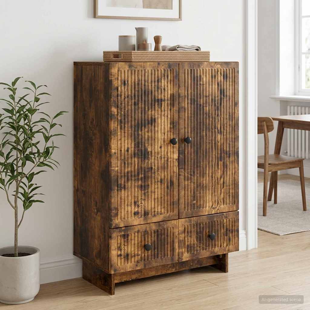 Kumode Kūpināts ozols 66 x 34,5 x 95 cm Mākslīgais koks