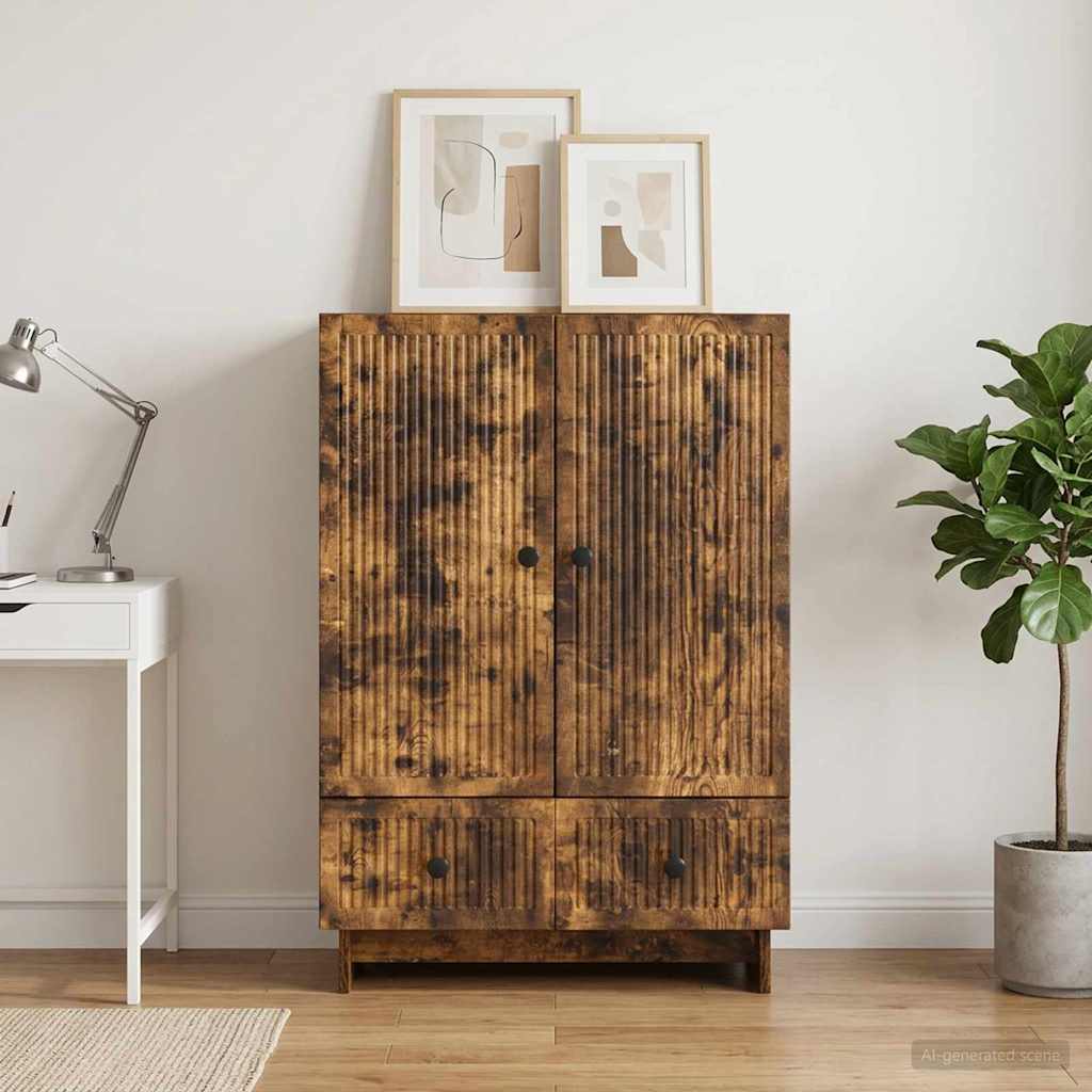 Kumode Kūpināts ozols 66 x 34,5 x 95 cm Mākslīgais koks
