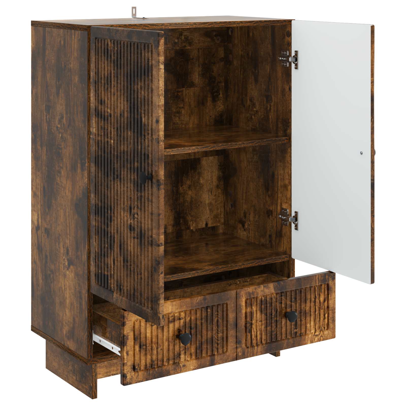 Kumode Kūpināts ozols 66 x 34,5 x 95 cm Mākslīgais koks