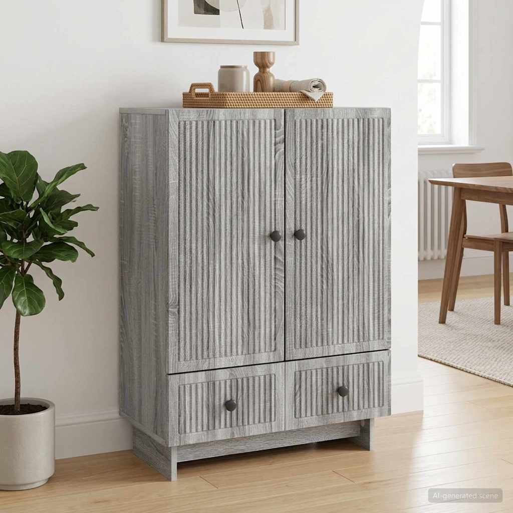 Kumode Pelēks Sonoma 66 x 34,5 x 95 cm, inženiertais koks