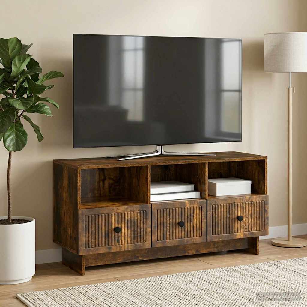 TV skapītis dūmu krāsas ozols 102 x 34,5 x 50 cm