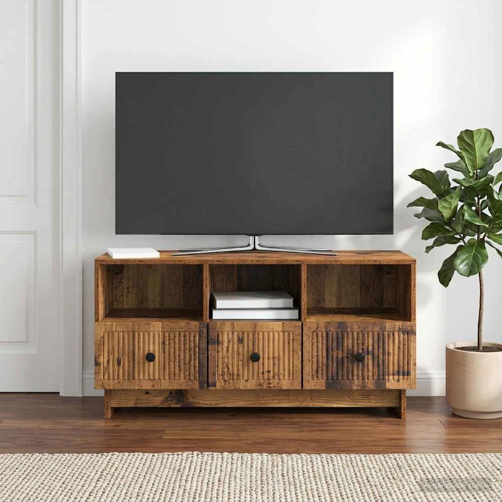 TV Cabinet Aged Wood 102 x 34.5 x 50 cm