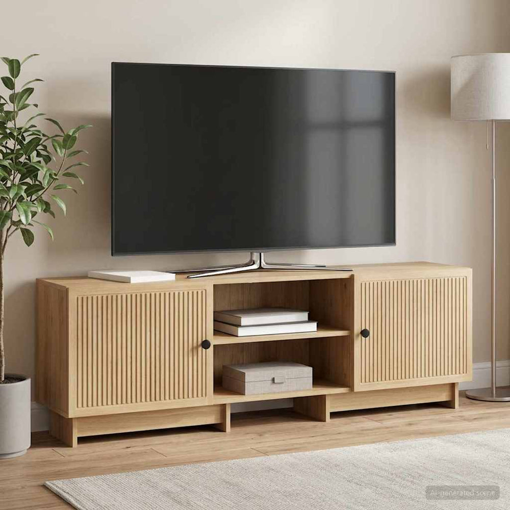 Televizoriaus spintelė Aukšto Blizgesio Baltas 150 x 31 x 50 cm
