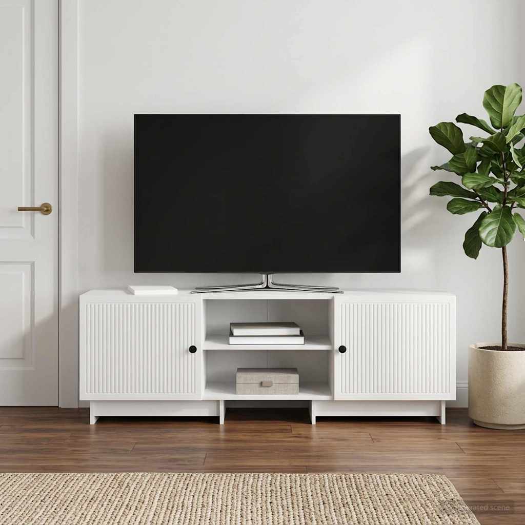 Televizoriaus spintelė Aukšto Blizgesio Baltas 150 x 31 x 50 cm