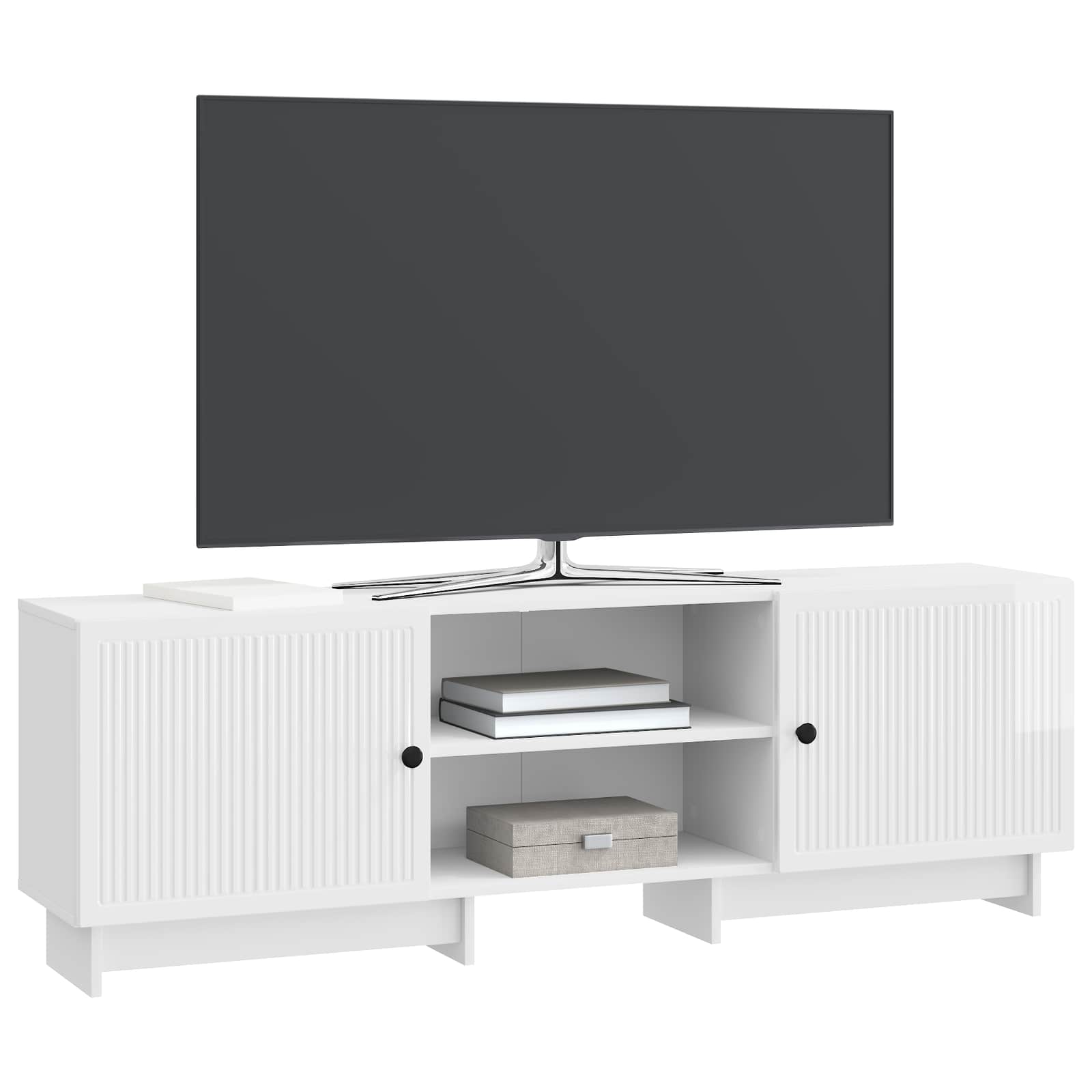 Televizoriaus spintelė Aukšto Blizgesio Baltas 150 x 31 x 50 cm