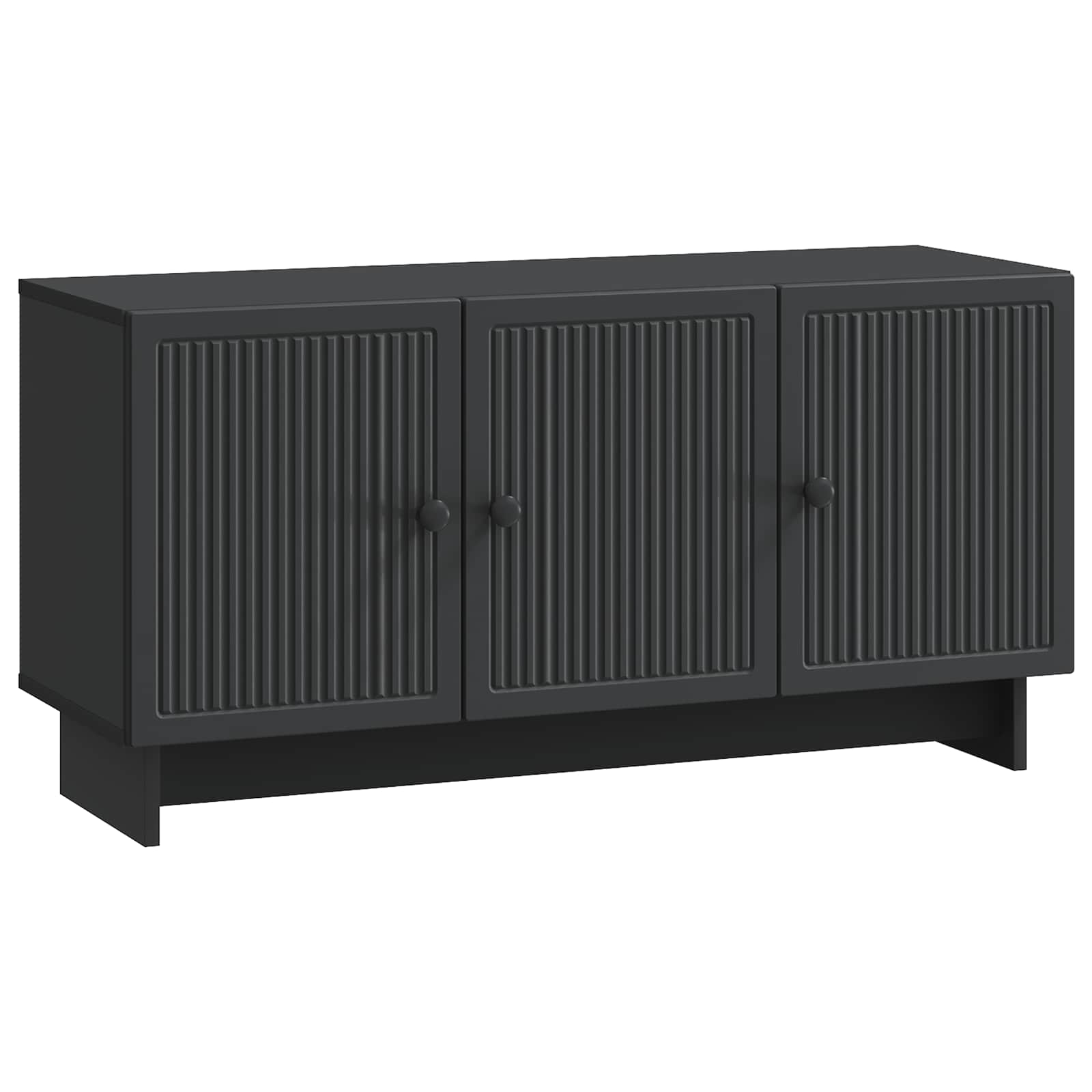 TV skapītis melns 99 x 34,5 x 50 cm apstrādāta koksne