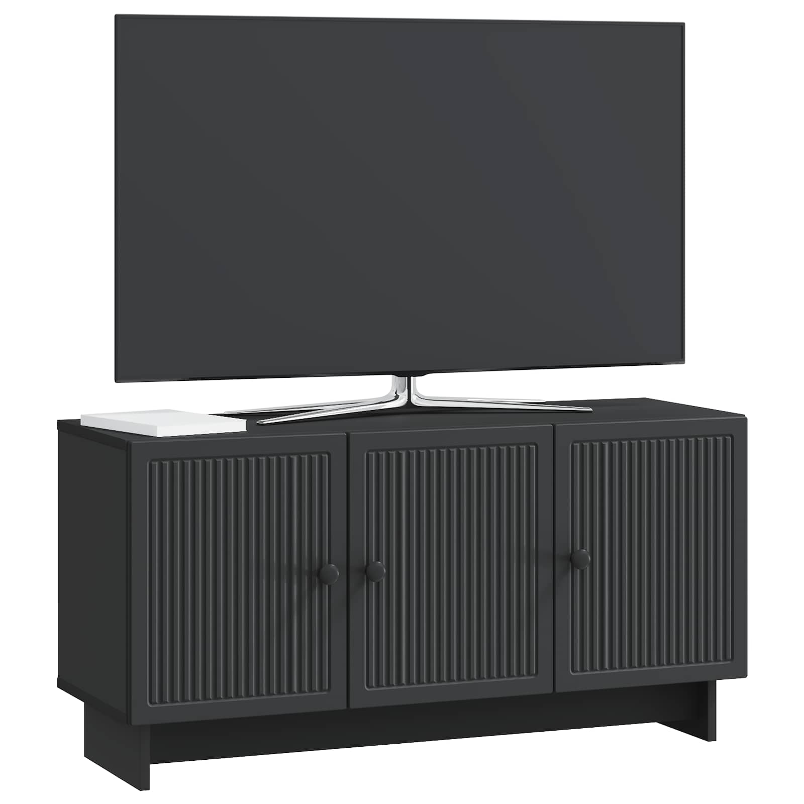 TV skapītis melns 99 x 34,5 x 50 cm apstrādāta koksne