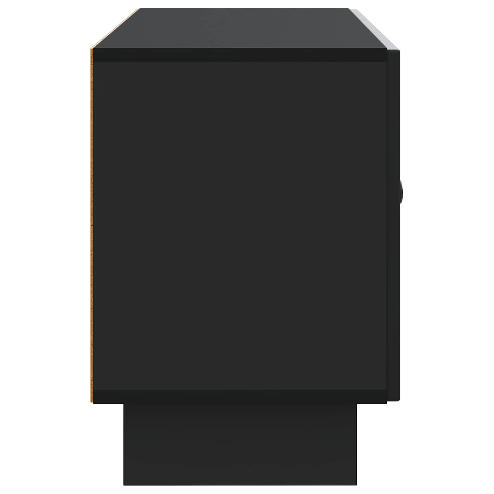 TV skapītis melns 99 x 34,5 x 50 cm apstrādāta koksne