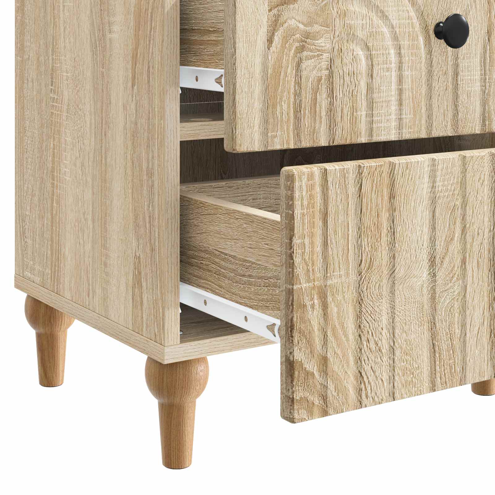 Šalia lovos spintelė 2 pcs Sonoma ąžuolas 43 x 34,5 x 48 cm