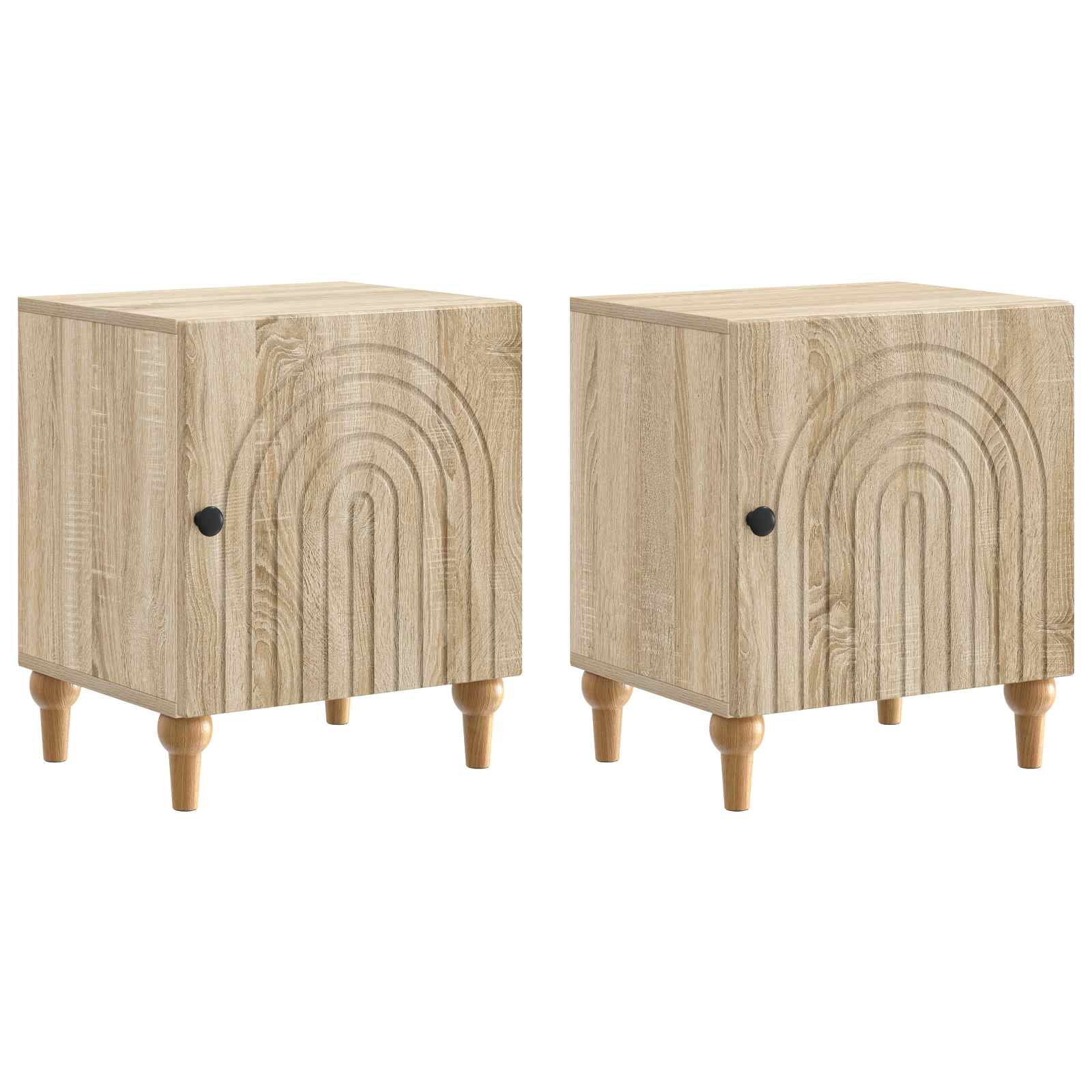 Šalia lovos spintelė 2 pcs Sonoma ąžuolas 43 x 34,5 x 50 cm
