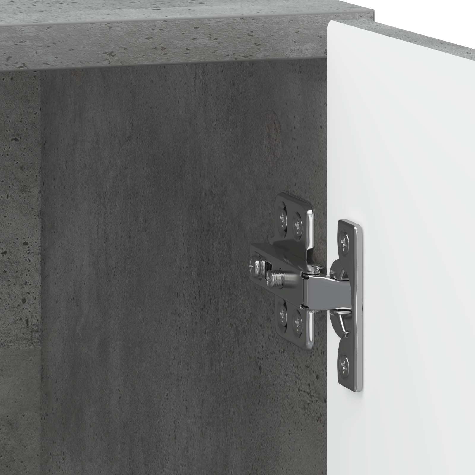 Šalia lovos spintelė 2 pcs Betono pilka 43 x 34,5 x 50 cm