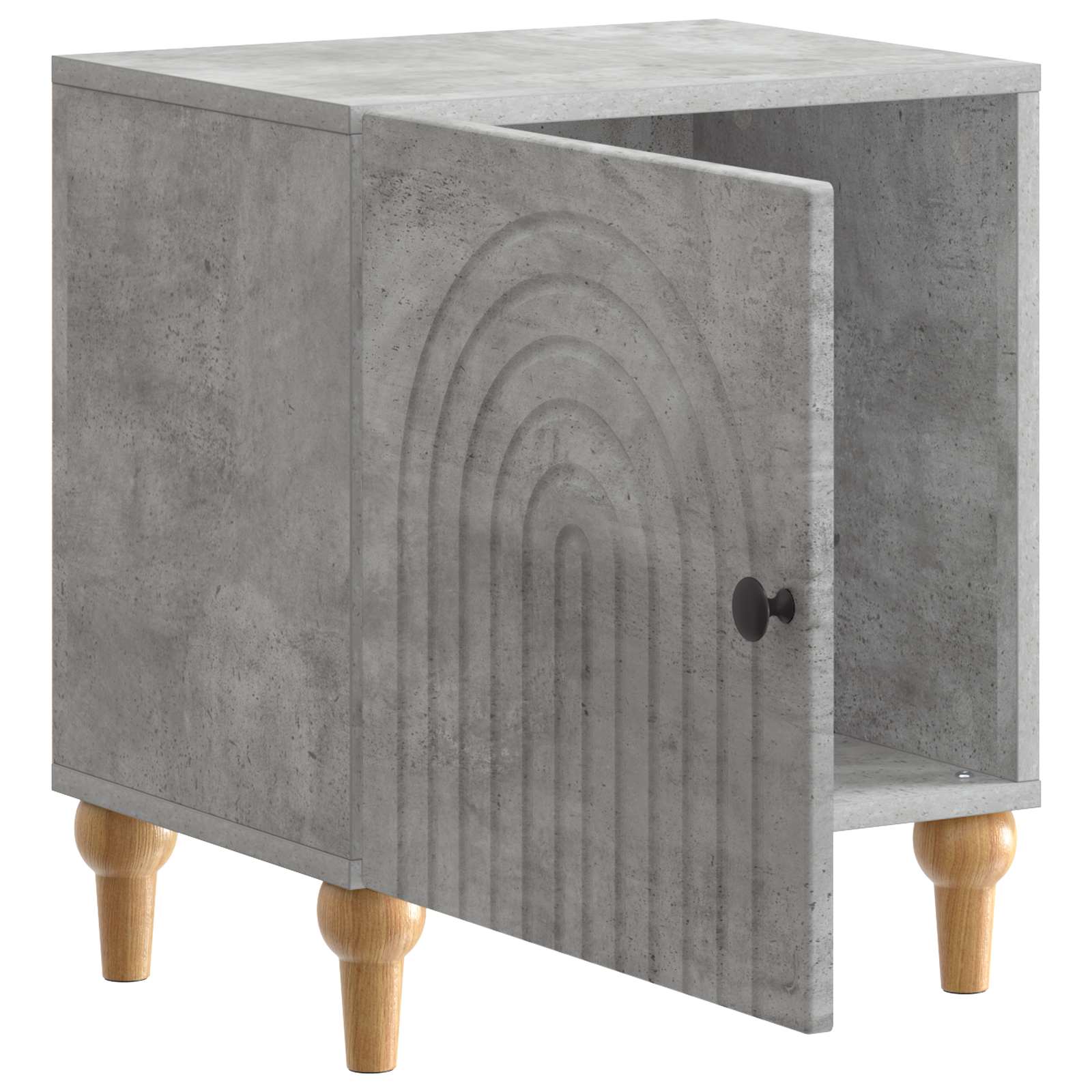 Šalia lovos spintelė 2 pcs Betono pilka 43 x 34,5 x 50 cm