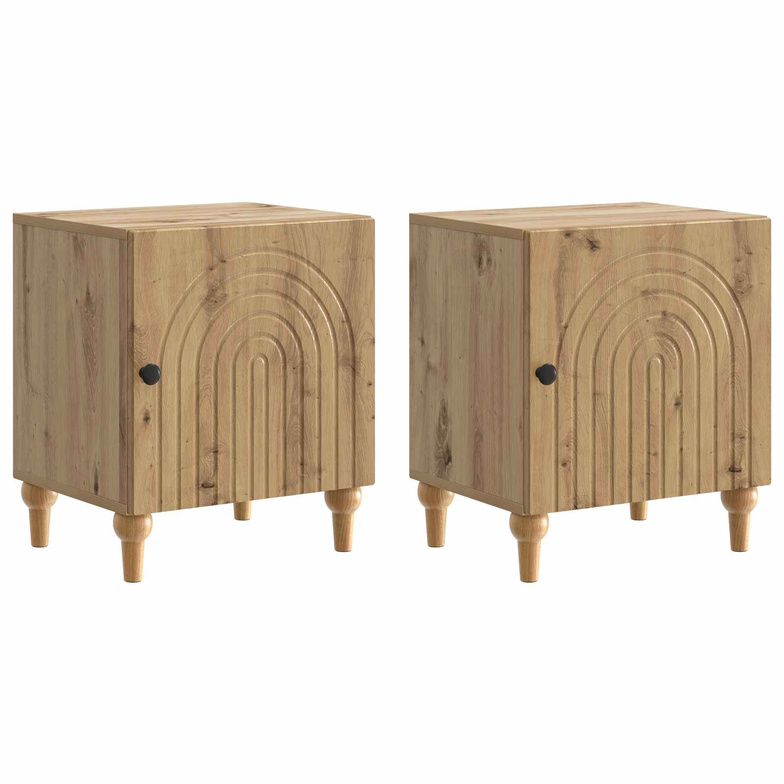 Šalia lovos spintelė 2 pcs Artisano ąžuolo 43 x 34,5 x 50 cm