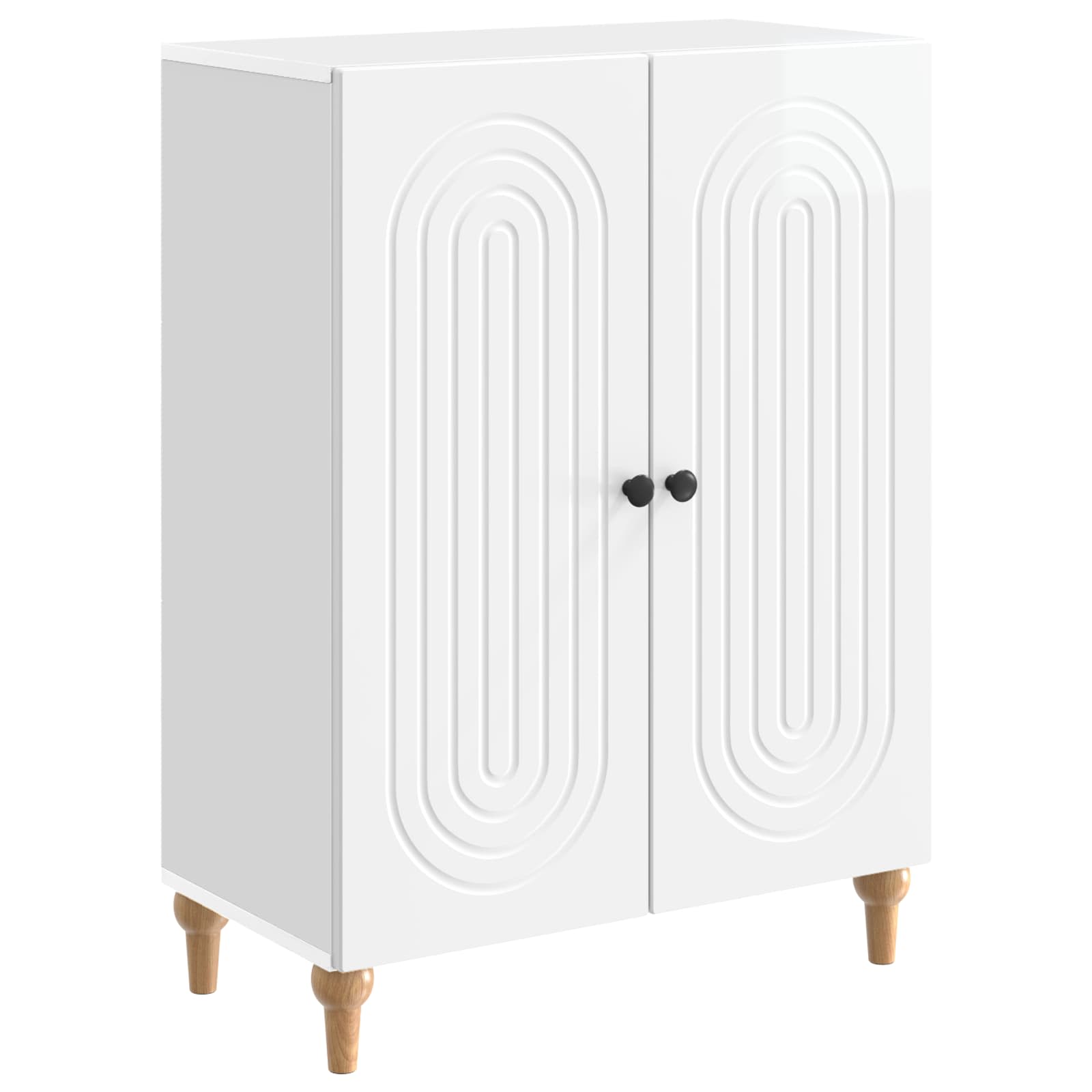 Kabalas Itin blizgi balta 66 x 34,5 x 90 cm Apdirbta mediena