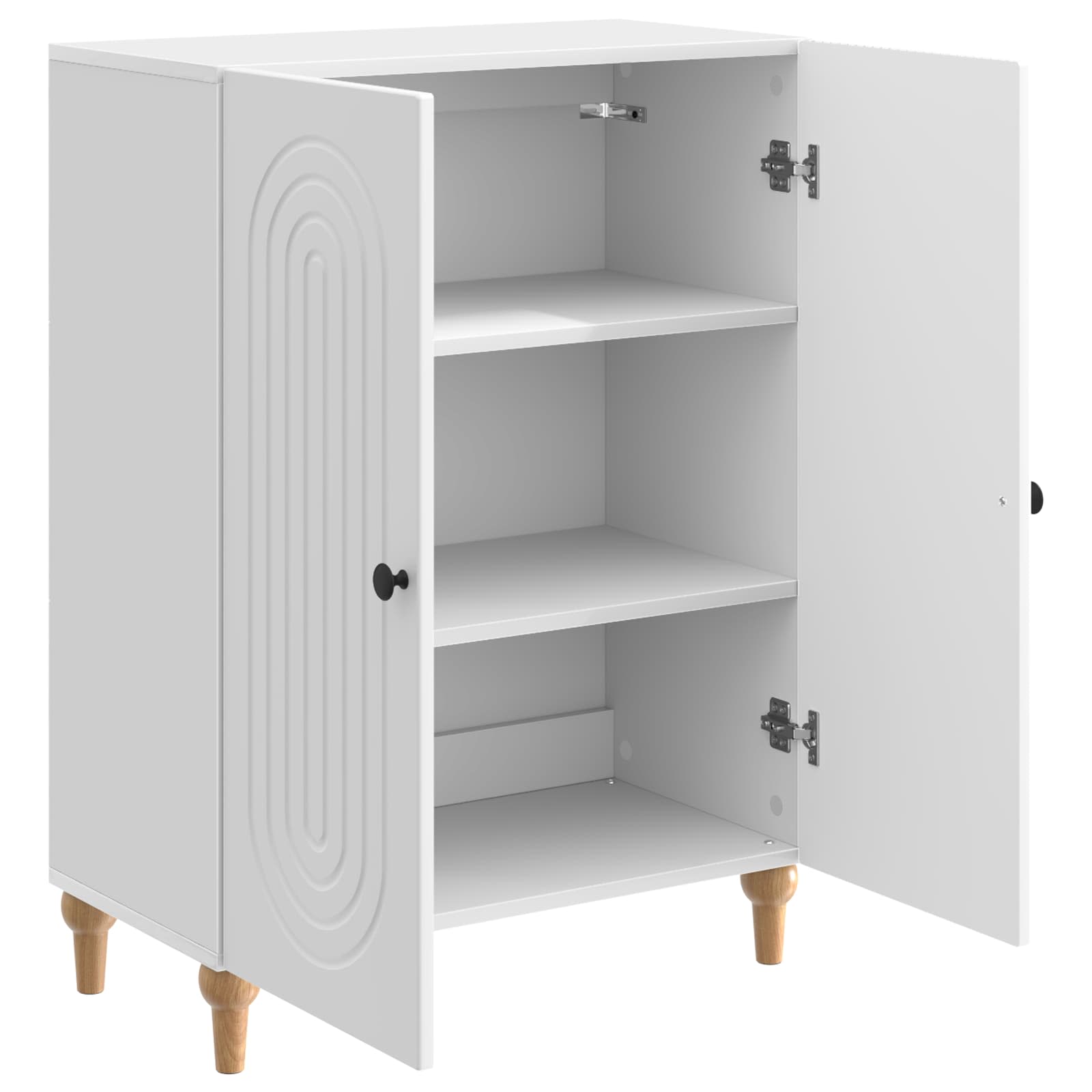 Kabalas Itin blizgi balta 66 x 34,5 x 90 cm Apdirbta mediena