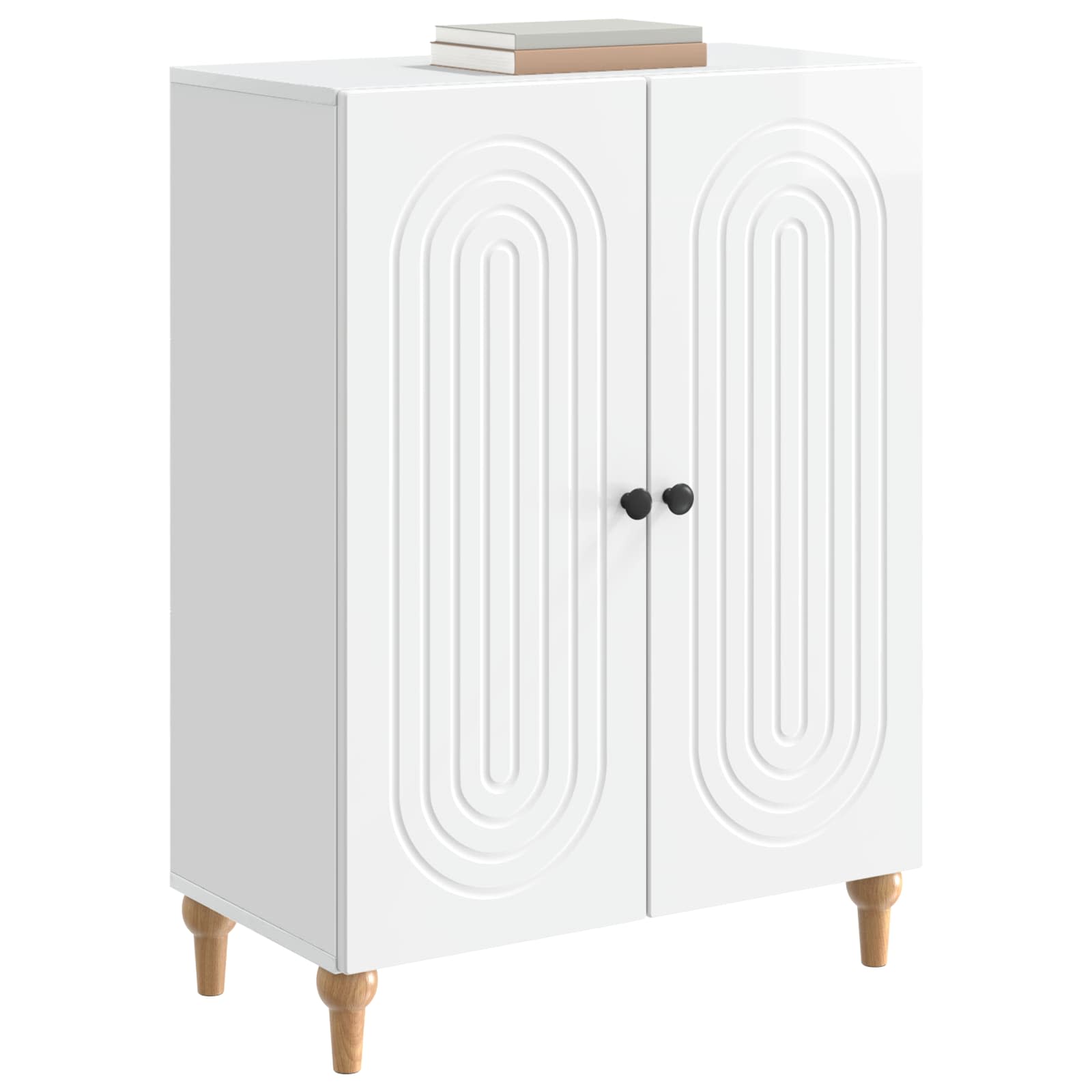 Kabalas Itin blizgi balta 66 x 34,5 x 90 cm Apdirbta mediena