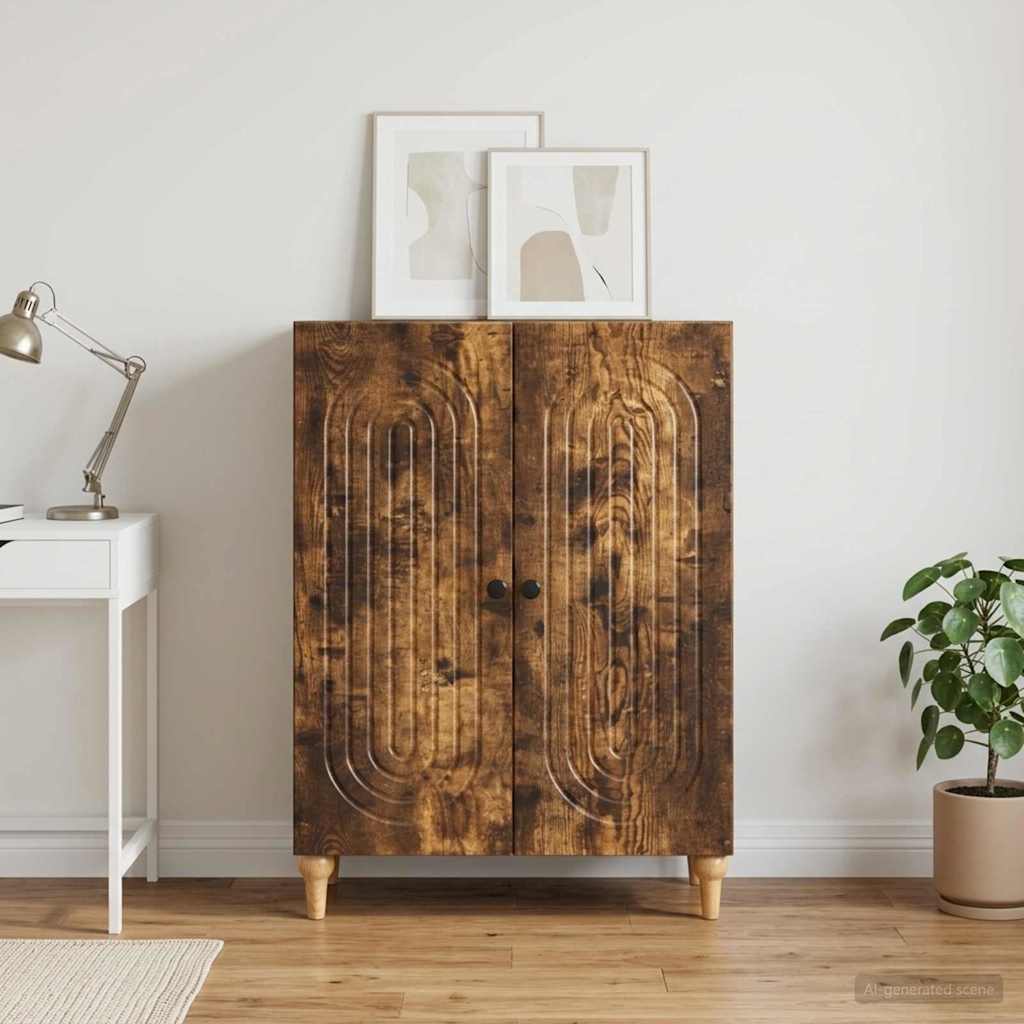 Kumode Dūmu ozols 66 x 34,5 x 90 cm Inženierijas koks