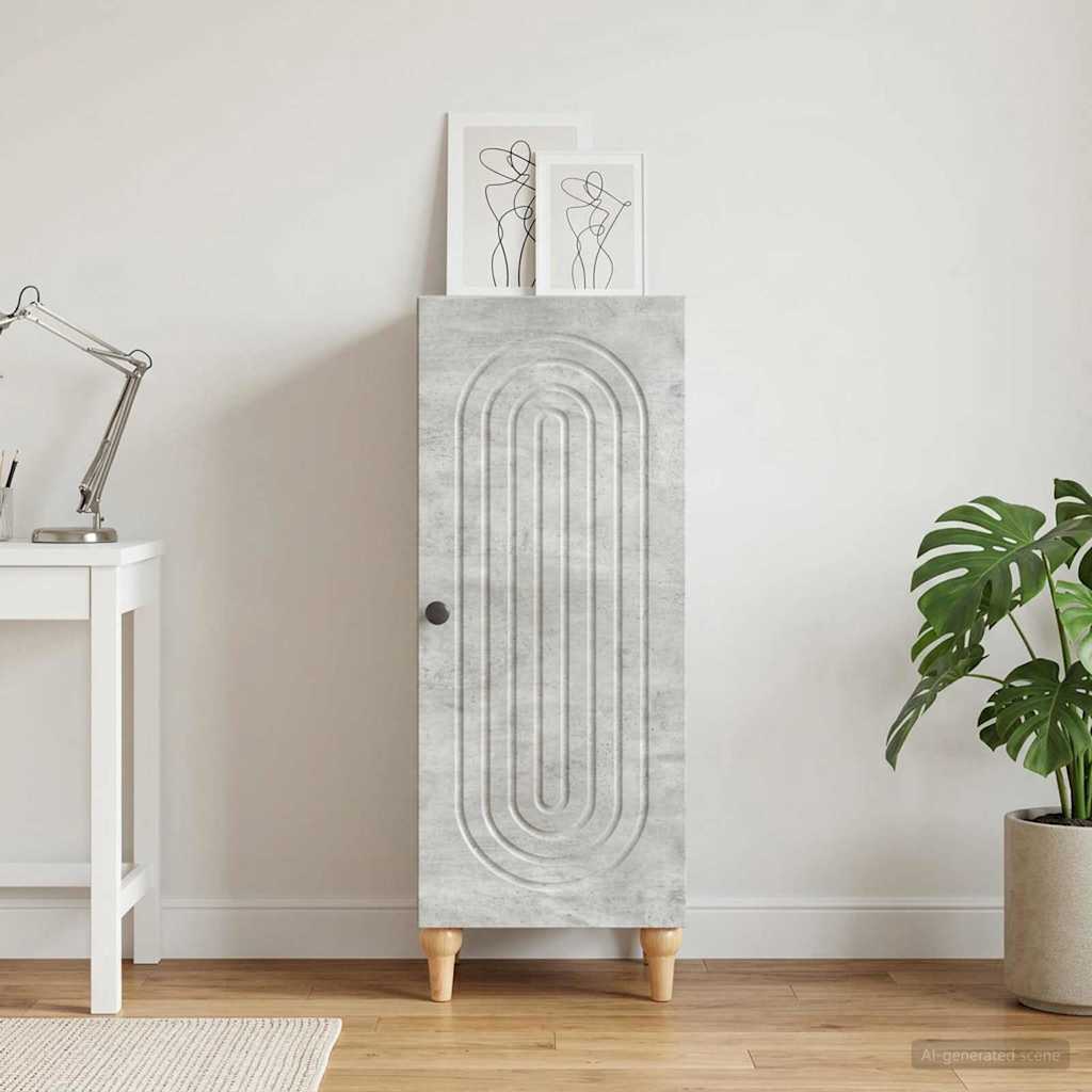 Kabalas Betona pelēks 33 x 34,5 x 90 cm Apstrādāta koksne