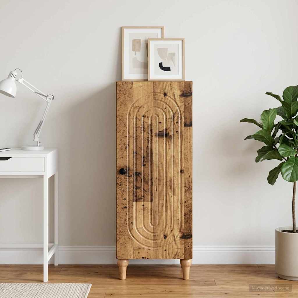 Kumode Novecots koks 33 x 34,5 x 90 cm Apstrādāta koksne