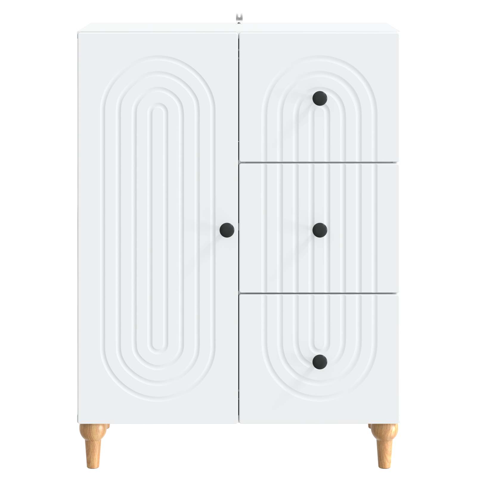 Kabalas su stalčių Balta 66 x 34,5 x 90 cm Apdirbta mediena