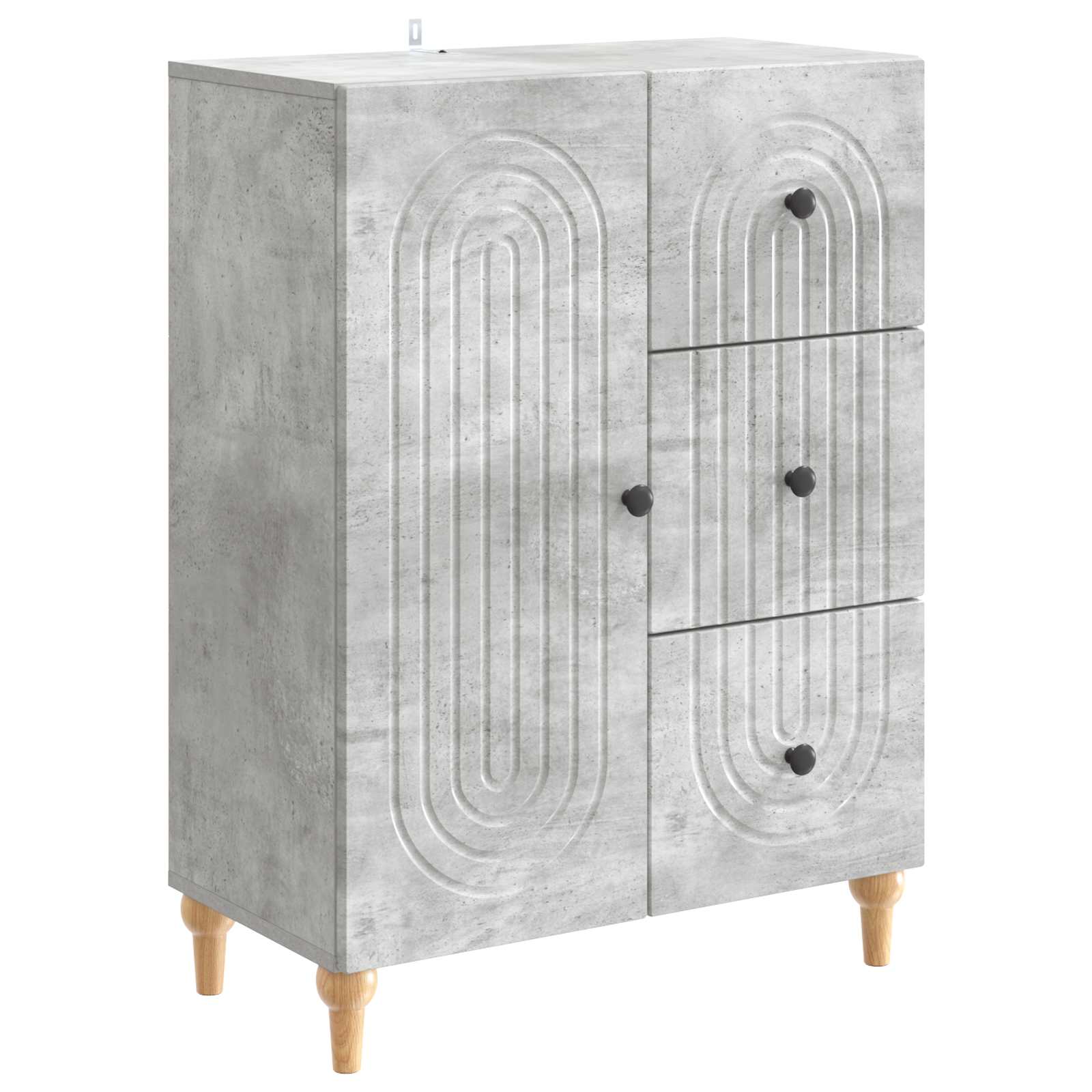 Kabalas Betona pelēks 66 x 34,5 x 90 cm Apstrādāta koksne