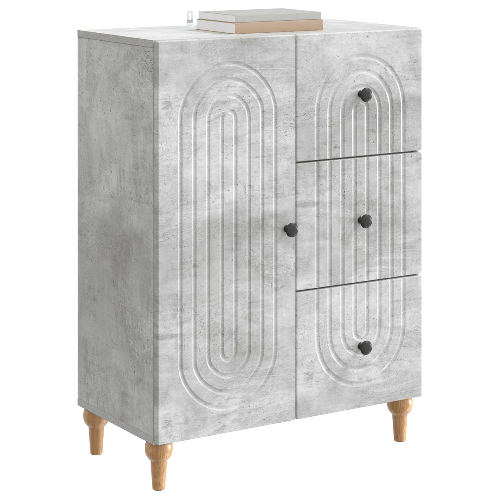 Kabalas Betona pelēks 66 x 34,5 x 90 cm Apstrādāta koksne