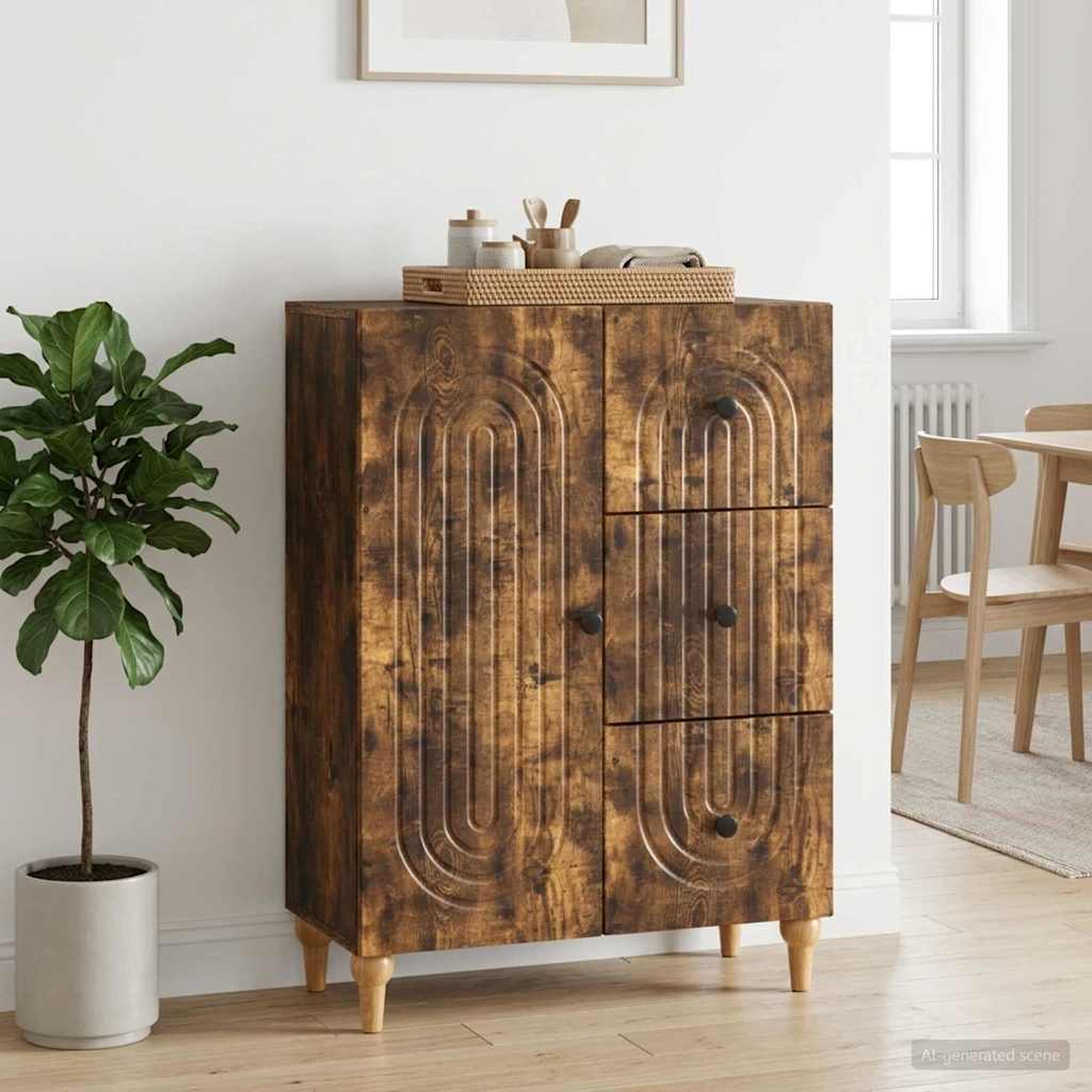 Kumode Dūmu ozols 66 x 34,5 x 90 cm Inženierijas koks