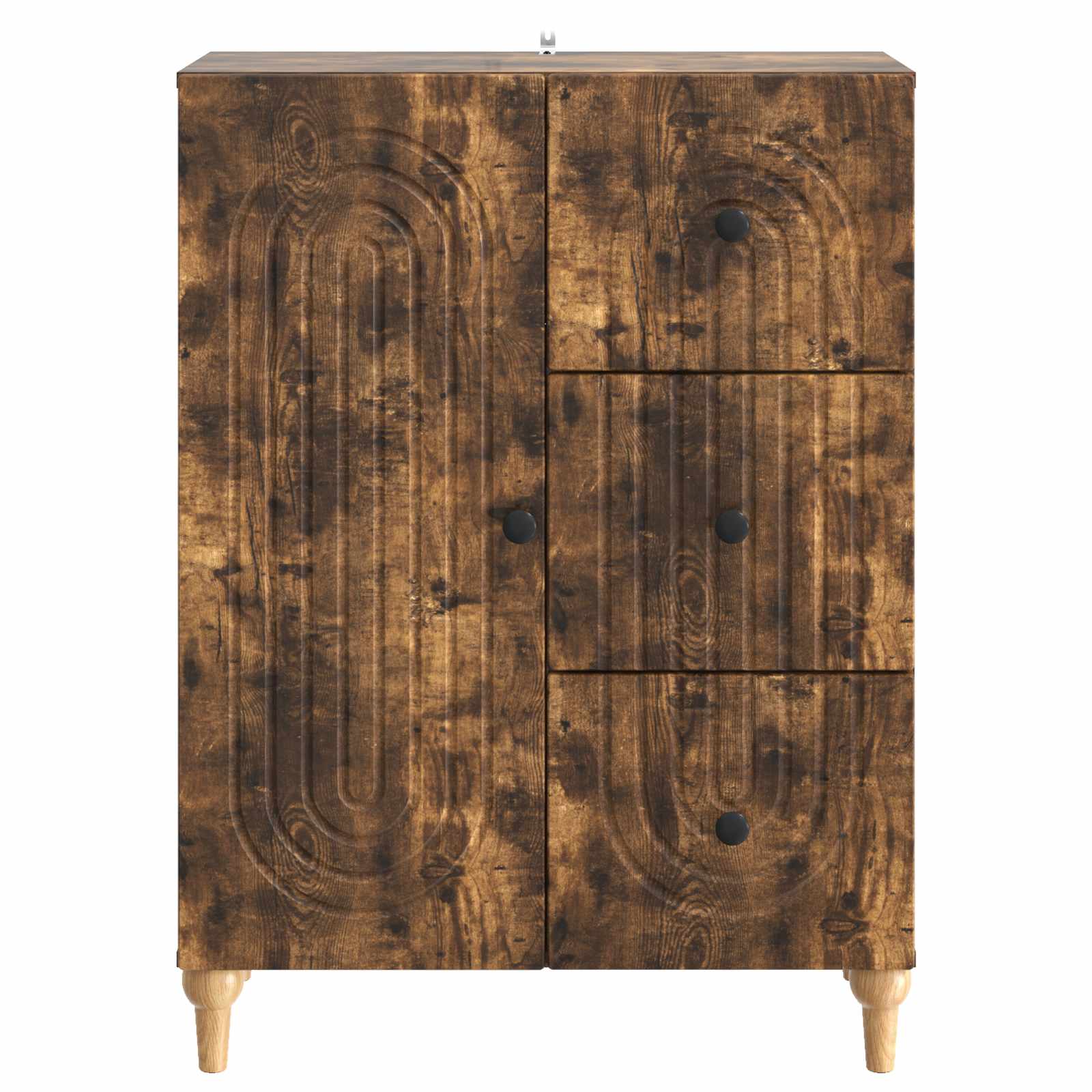 Kumode Dūmu ozols 66 x 34,5 x 90 cm Inženierijas koks