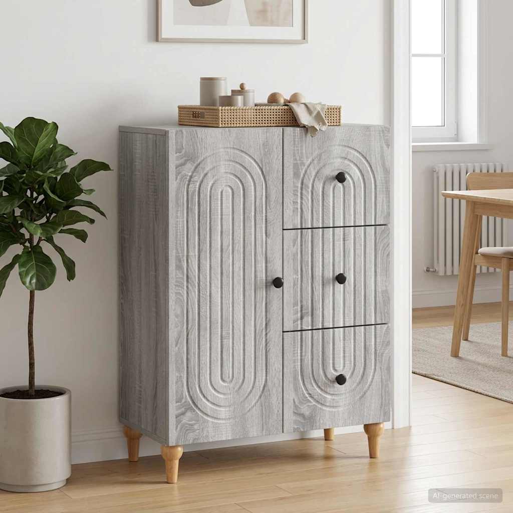 Skapis Pelēks sonomas ozols 66 x 34,5 x 90 cm Inženierijas koksne