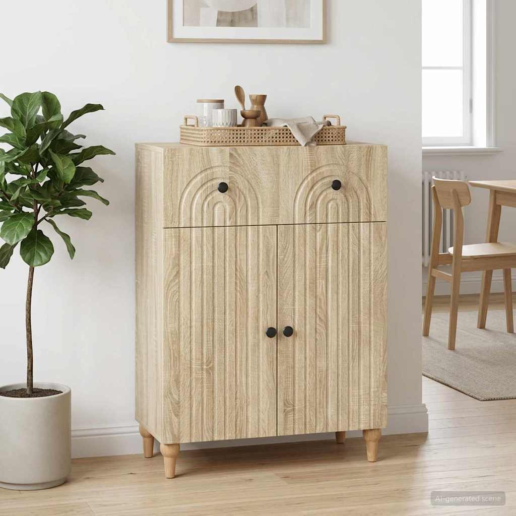 Kumode Sonoma ozols 66 x 34,5 x 90 cm Inženierijas koks
