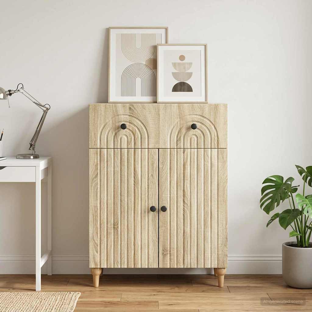 Kumode Sonoma ozols 66 x 34,5 x 90 cm Inženierijas koks