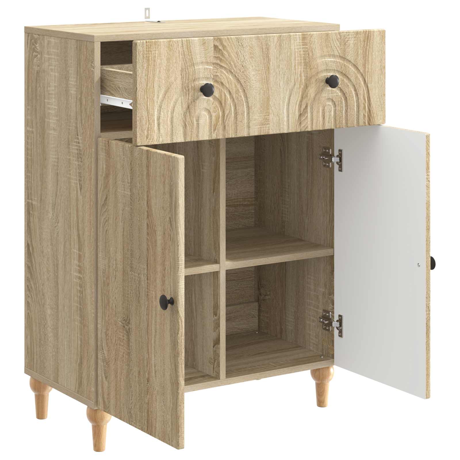 Kumode Sonoma ozols 66 x 34,5 x 90 cm Inženierijas koks
