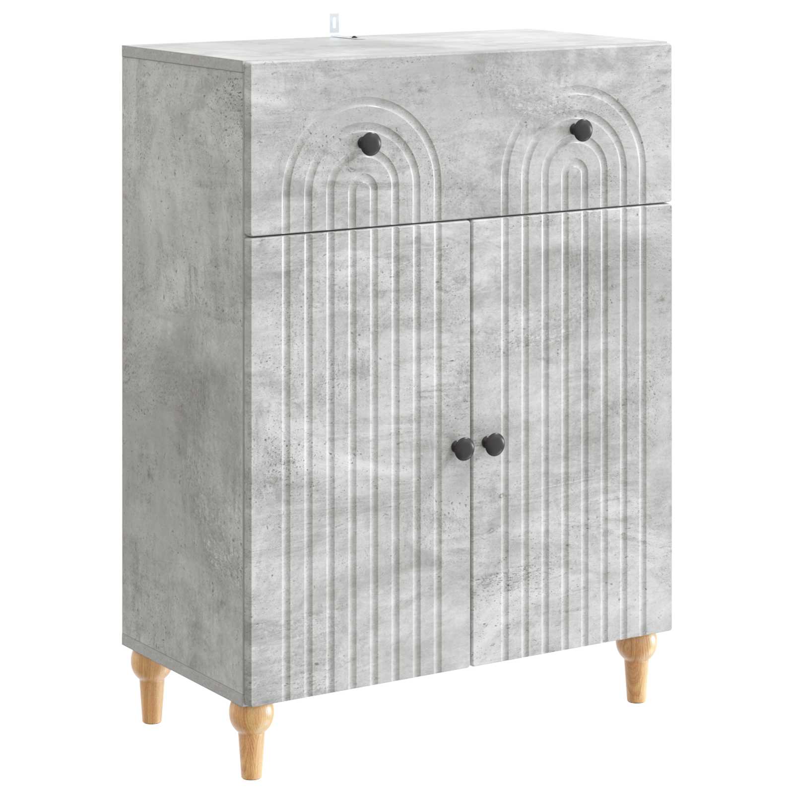 Kabalas Betona pelēks 66 x 34,5 x 90 cm Apstrādāta koksne