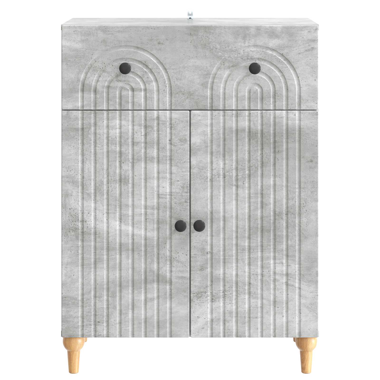 Kabalas Betona pelēks 66 x 34,5 x 90 cm Apstrādāta koksne