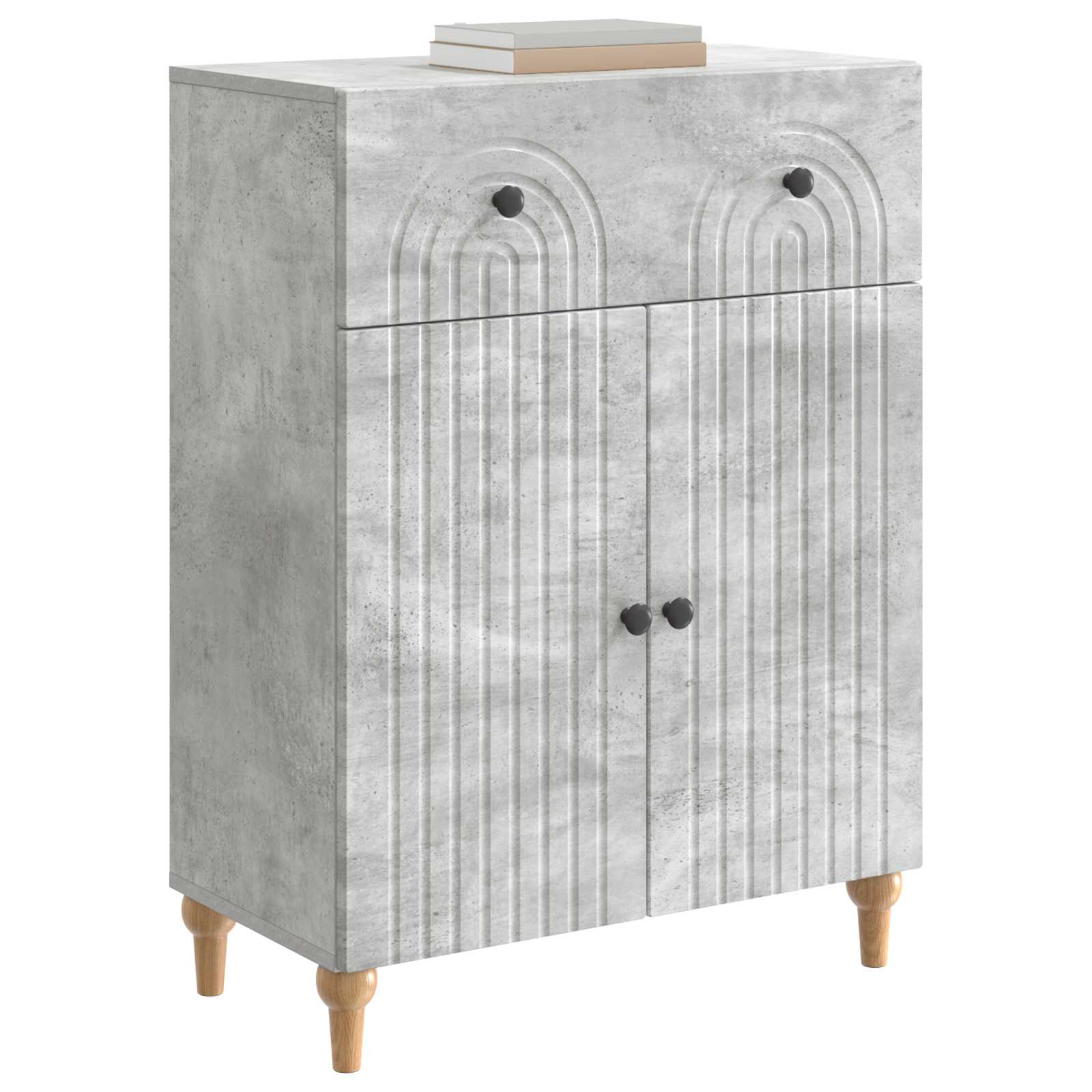 Kabalas Betona pelēks 66 x 34,5 x 90 cm Apstrādāta koksne