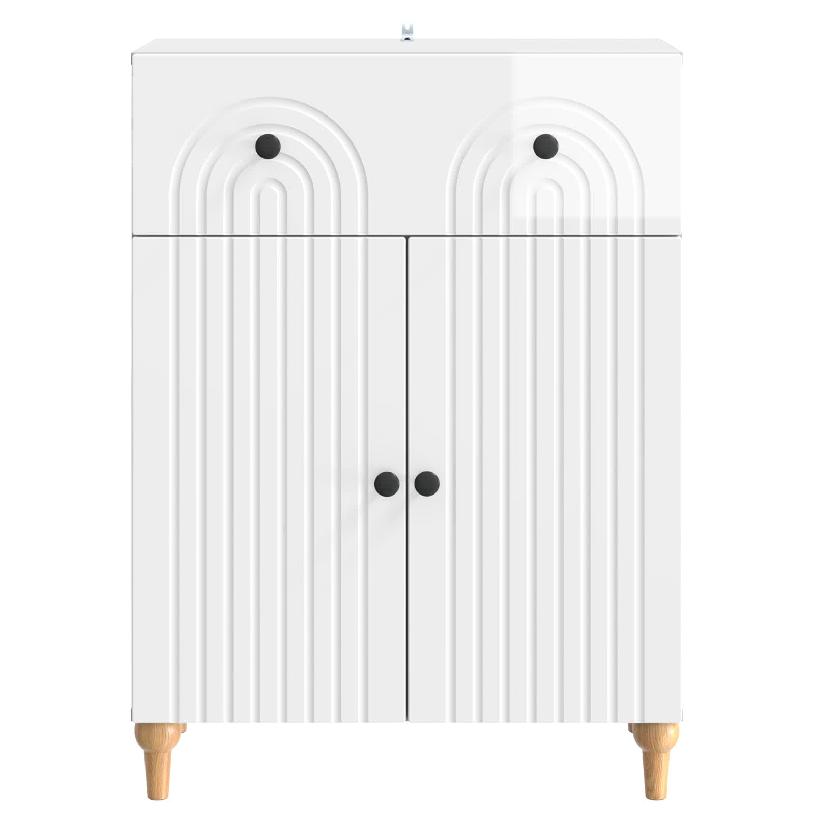 Kabalas Itin blizgi balta 66 x 34,5 x 90 cm Apdirbta mediena