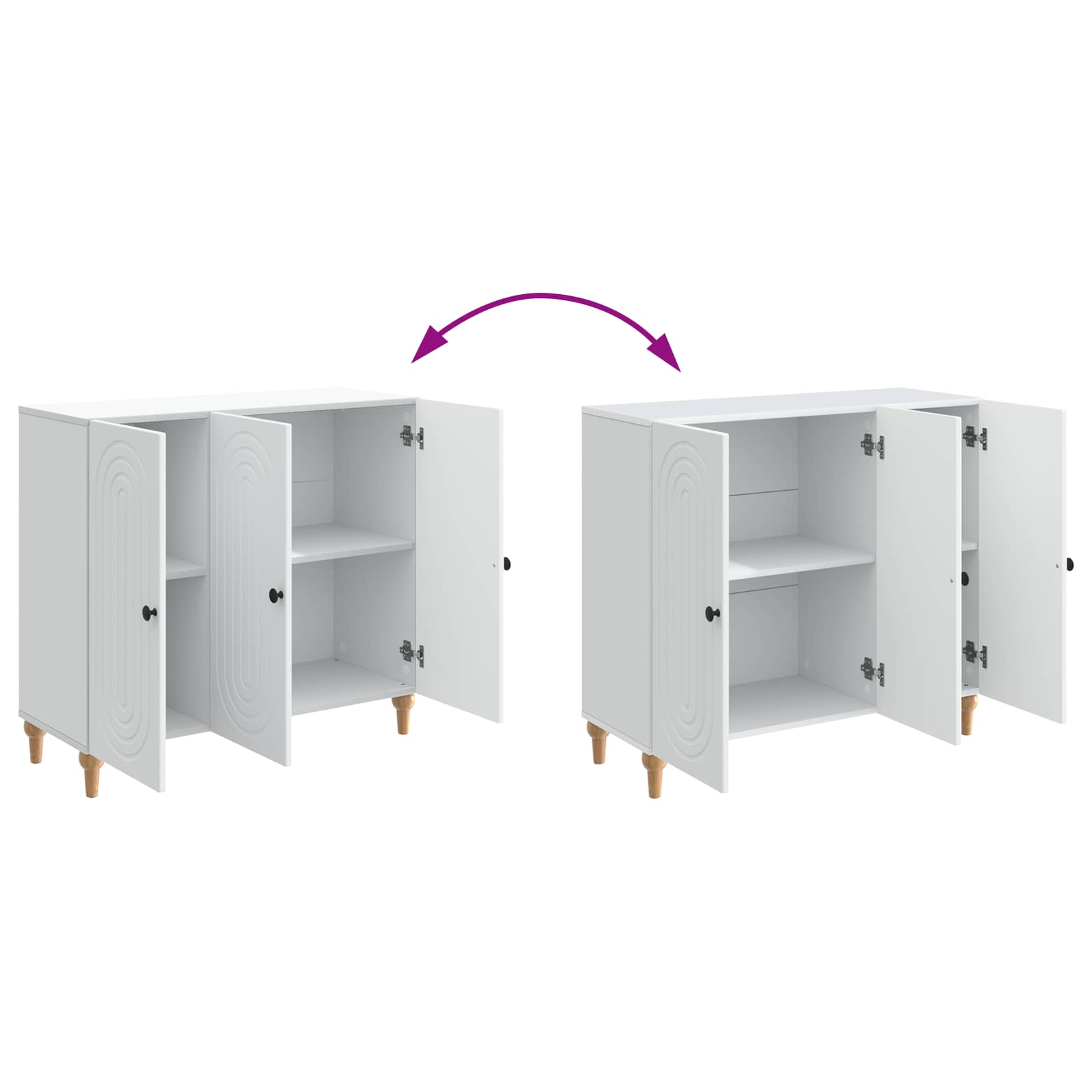Kabalas Balta 89 x 34,5 x 80 cm Apdirbta mediena