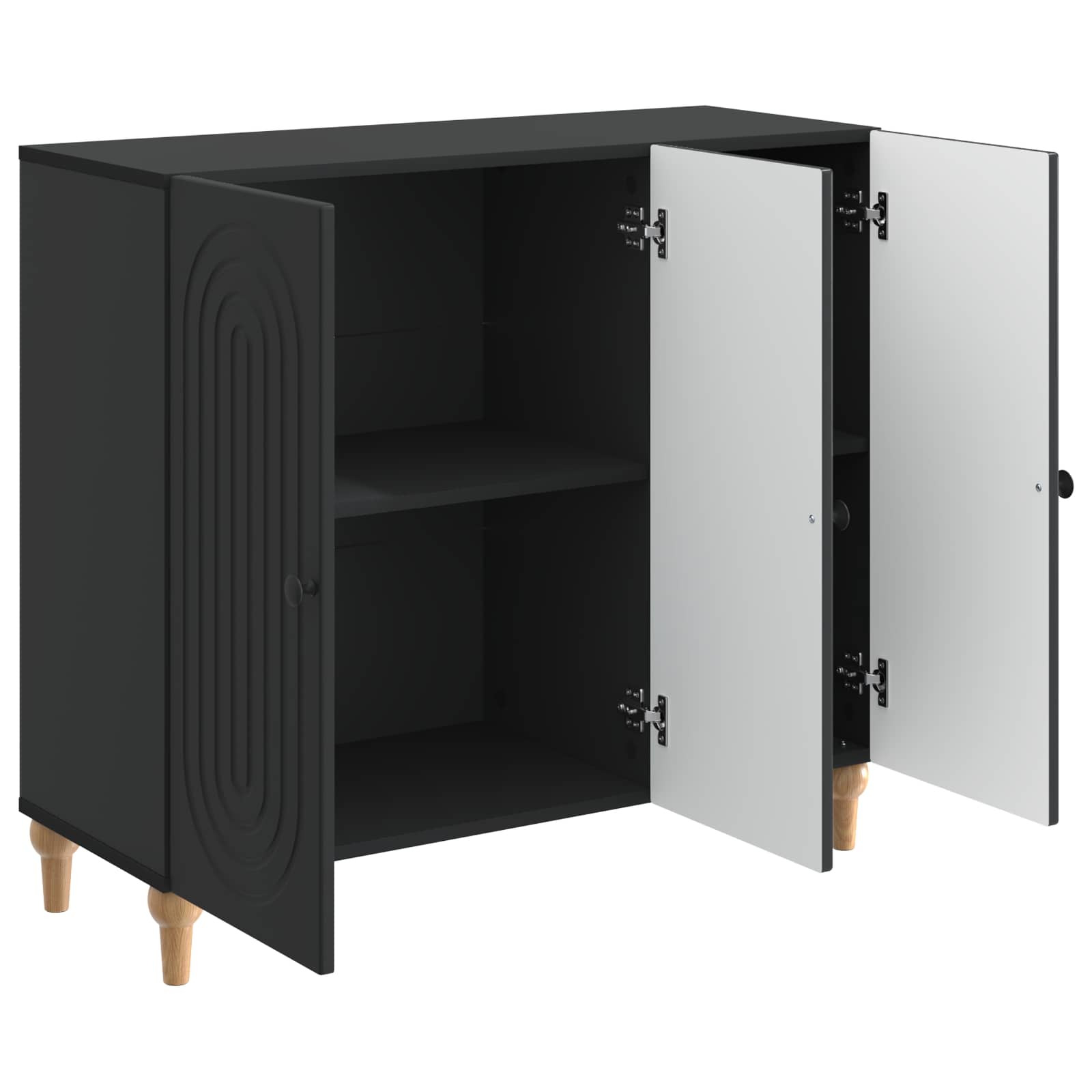 Kabalas Juoda 89 x 34,5 x 80 cm Apdirbta mediena