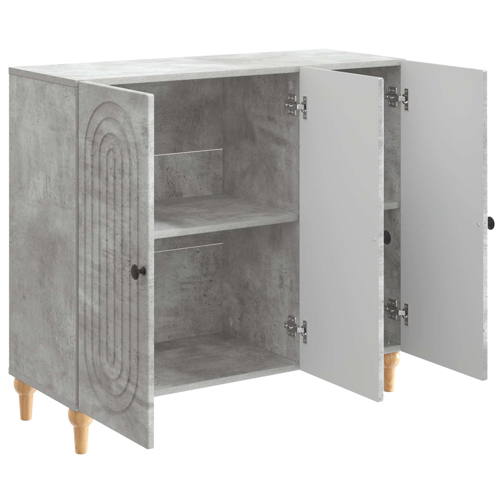 Kabalas Betono pilka 89 x 34,5 x 80 cm Apdirbta mediena