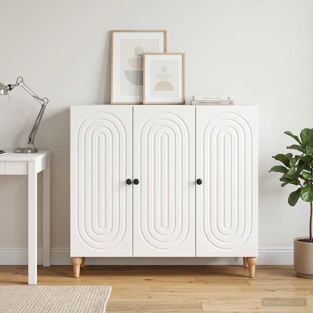 Kabalas Itin blizgi balta 89 x 34,5 x 80 cm Apdirbta mediena