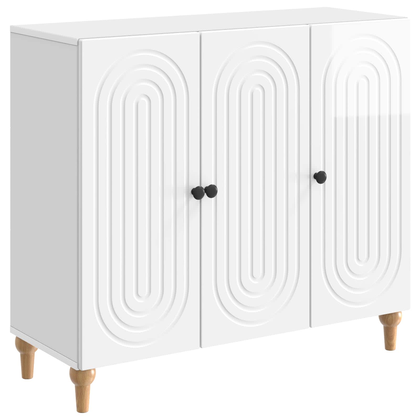 Kabalas Itin blizgi balta 89 x 34,5 x 80 cm Apdirbta mediena