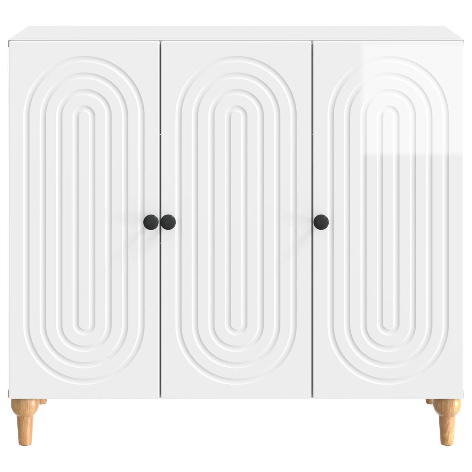 Kabalas Itin blizgi balta 89 x 34,5 x 80 cm Apdirbta mediena