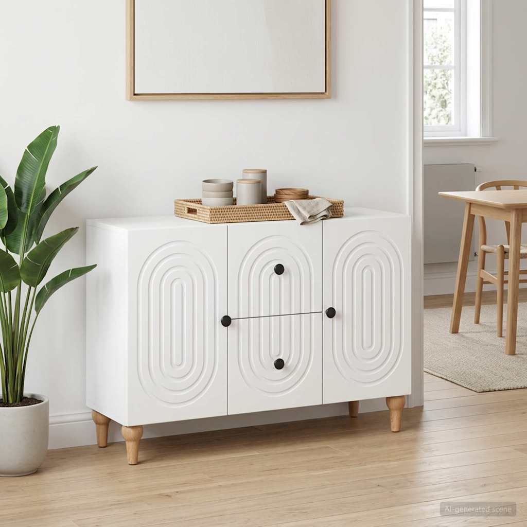 Televizoriaus spintelė Balta 89 x 34,5 x 60 cm Apdirbta mediena