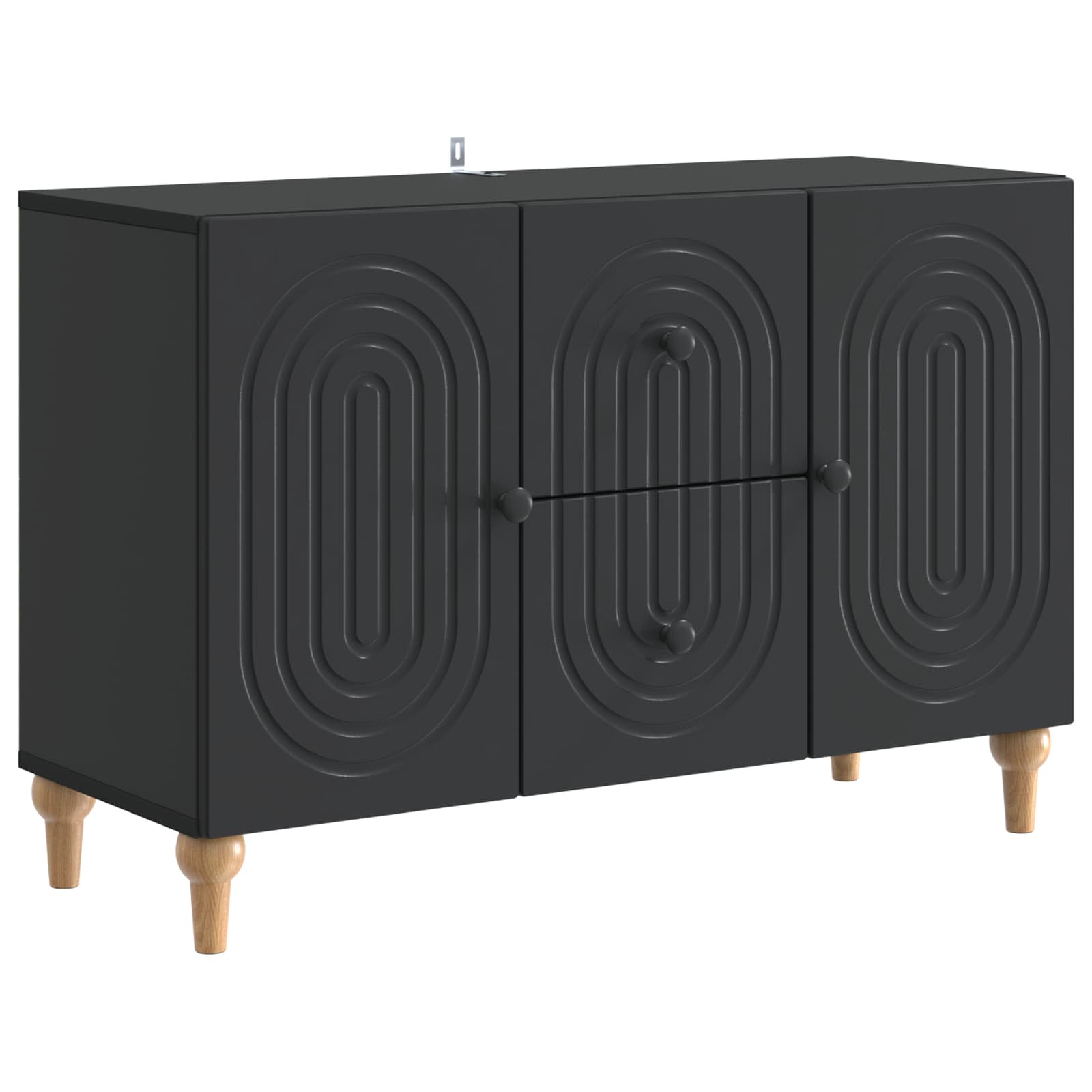Televizoriaus spintelė Juoda 89 x 34,5 x 60 cm Apdirbta mediena
