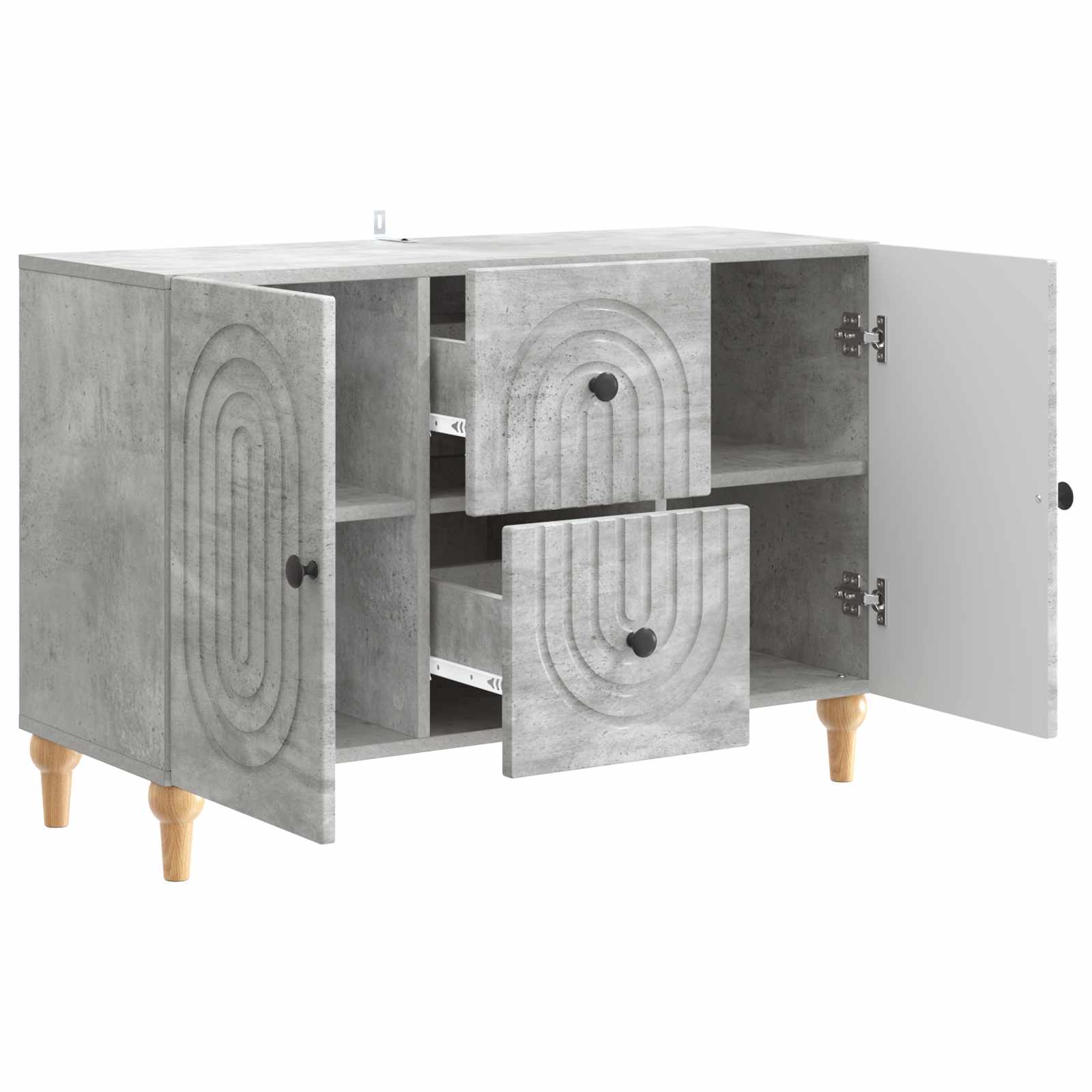 Televizoriaus spintelė Betono pilka 89 x 34,5 x 60 cm