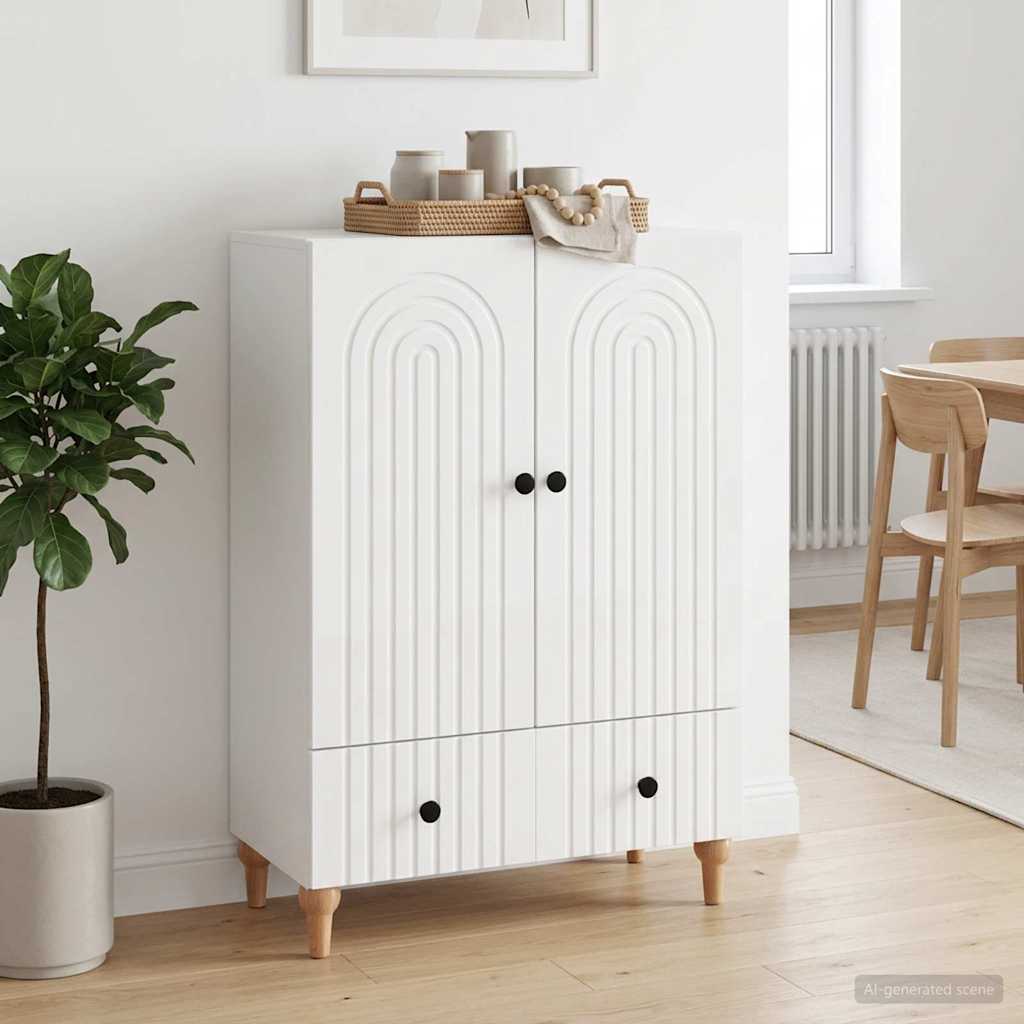 Kabal Īpaši spīdīgs balts 66 x 34,5 x 95 cm Inženierijas koksne