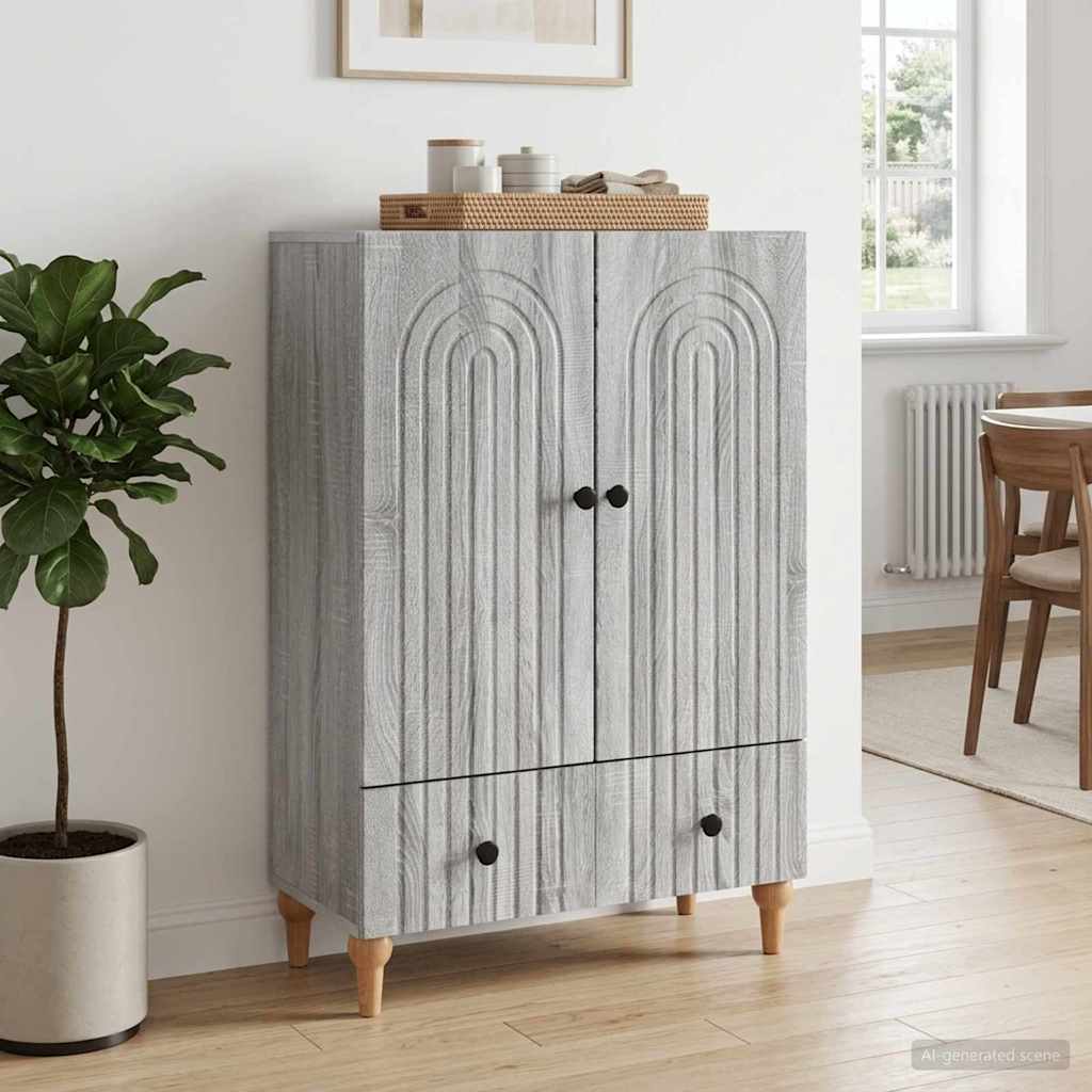 Kabalas Pilka sonoma ąžuolo 66 x 34,5 x 95 cm Apdirbta mediena